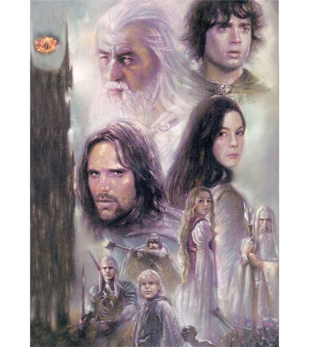 Aimant Gris Lord of The Rings Signs 4 Fun pour décoration de réfrigérateur