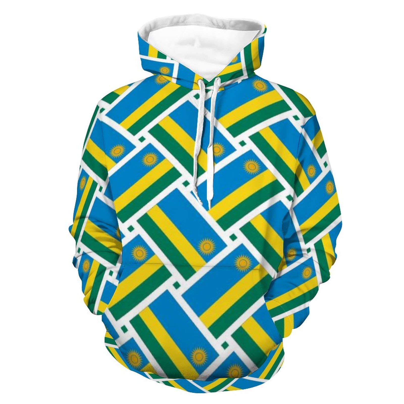 AERICKON Felpa con cappuccio unisex, a maniche lunghe, elasticizzata, leggera, autunnale, per vacanze e feste