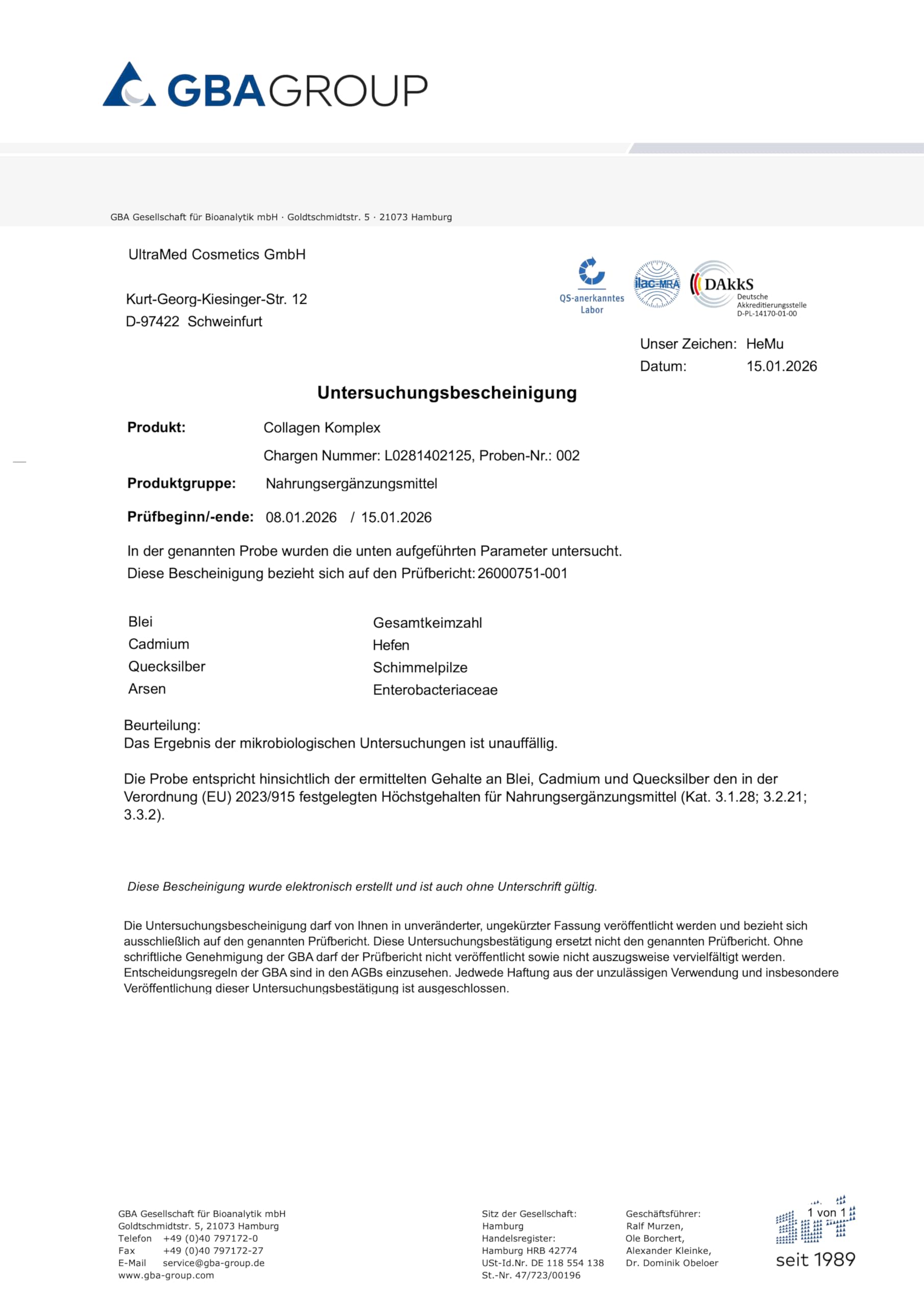 UltraMed - Poudre de collagène bioactive de qualité supérieure composée de VERISOL, TENDOFORTE & FORTIGEL + vitamine C | 300 g | peptides de marque pour la peau, le tissu conjonctif et la mobilité |
