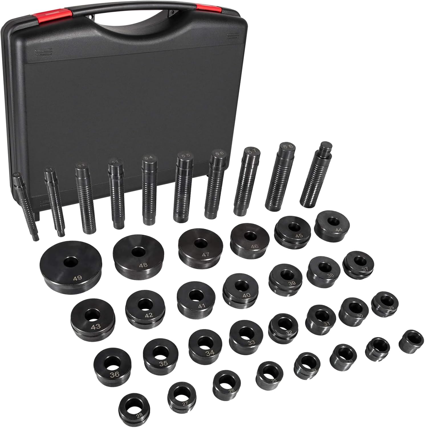 T-0220-39 Master Transmission Bushing Driver Tool 29* Bushings 10* Bushing Drive Handles for GM Chrysler Ford Transmissions Bushing Bearing Seal Installer Remover Tool SPX T-0220 T-0220-39 KT300 72367