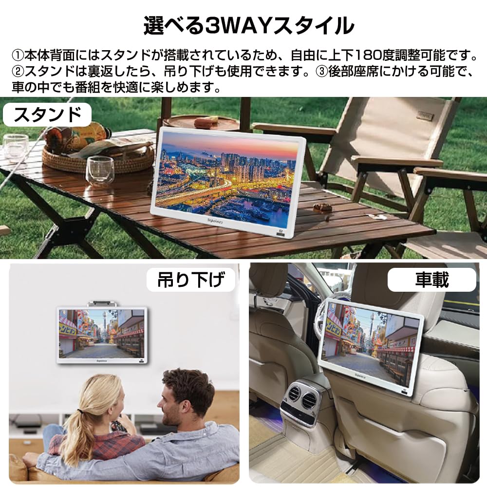 Amazon | 【2025新登場】14インチポータブルテレビ,HDMI・USB端子搭載