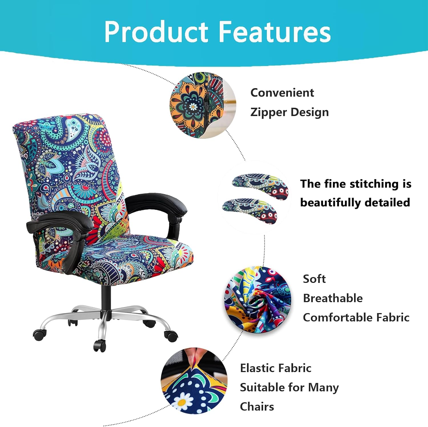 Computer Office Chair Cover for Desk, Anti-dust Protector image 2