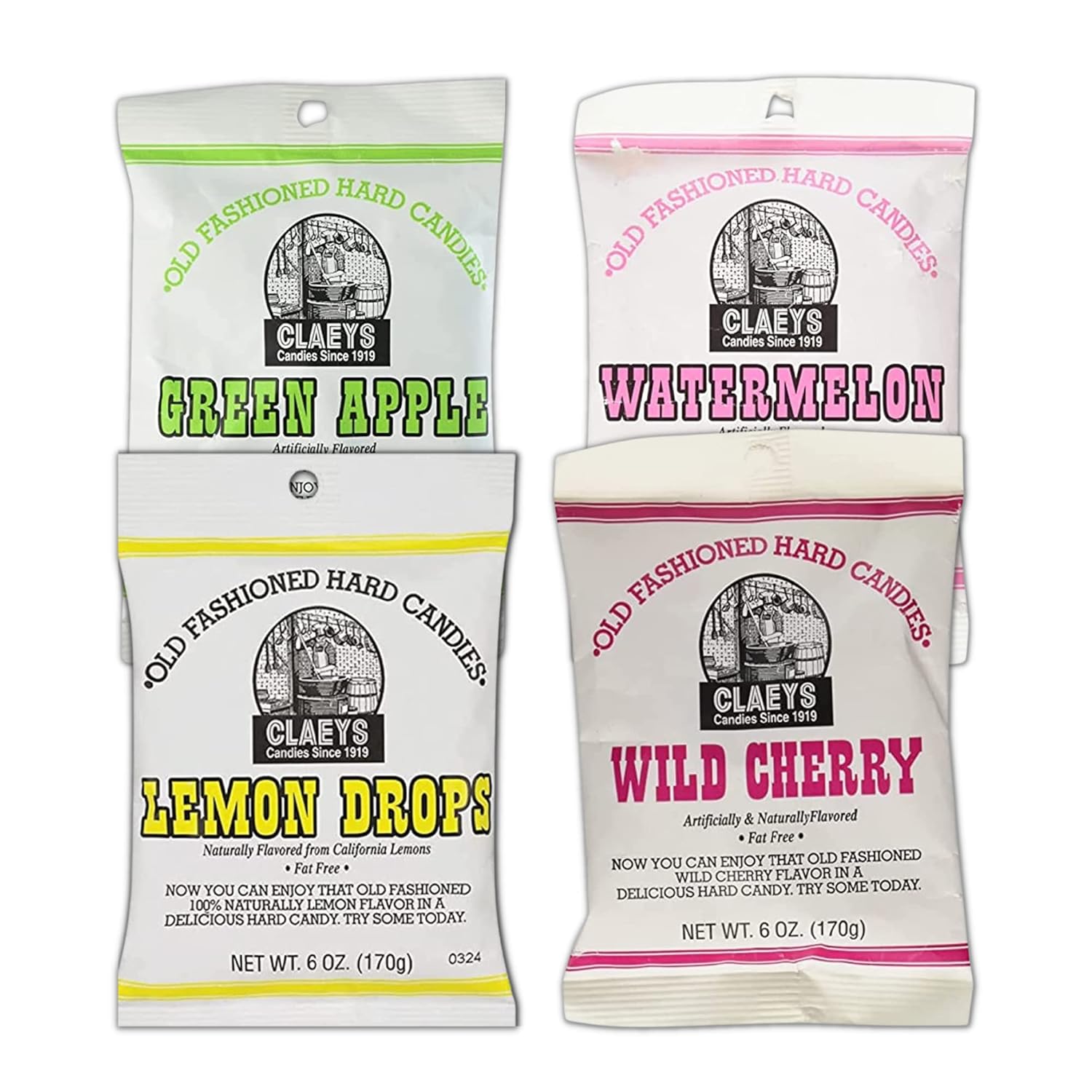 Hard Candy Variety Pack Bundle. Includes Four6 Oz Bags of