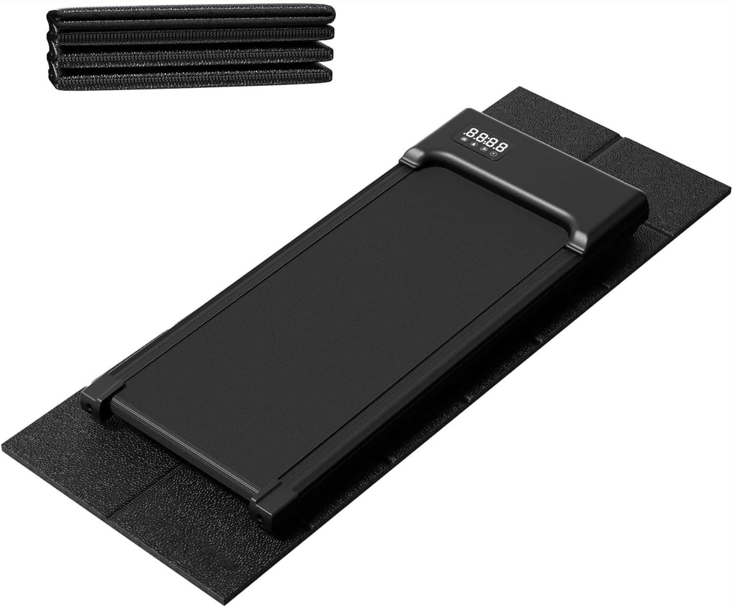 Walking Pad Treadmill Mat for Carpet Floors,63x30 Hardwood Floor Protection, Mats for Under Walking pad/Treadmill/Bike/Exercise Equipment on Carpets, Noise Shock Absorption, Stationary