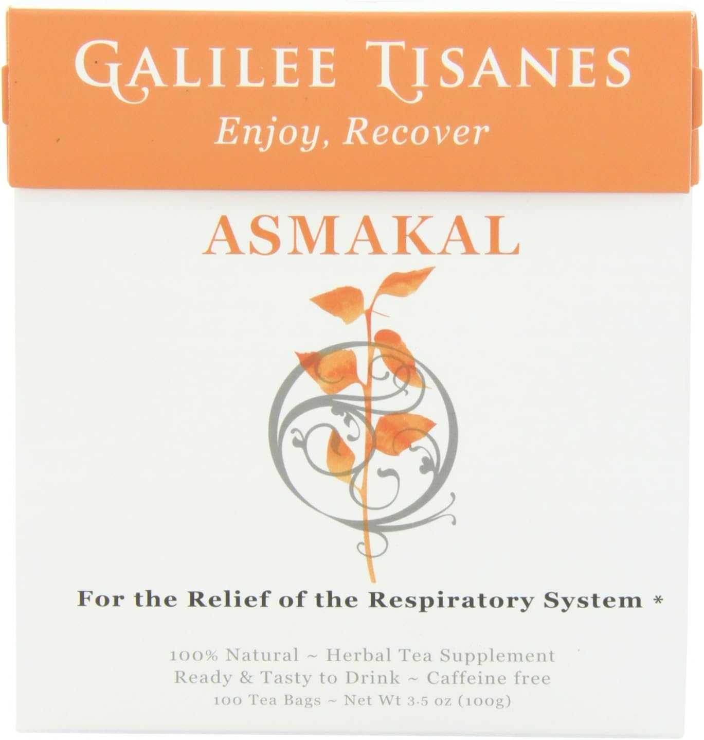 Galilee Tisanes Asmakal, 100 Tea Bags