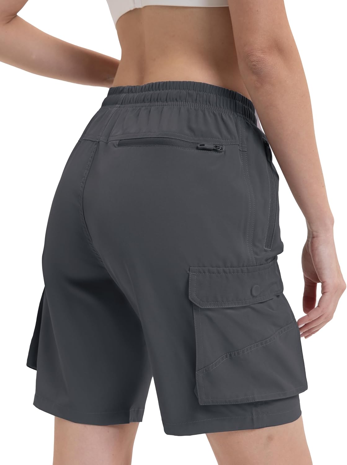 Arunlluta 7" Hiking Shorts Women Quick Dry Cargo Shorts for Women Lightweight Womens Golf Shorts Stretchy Athletic Summer - Image 2