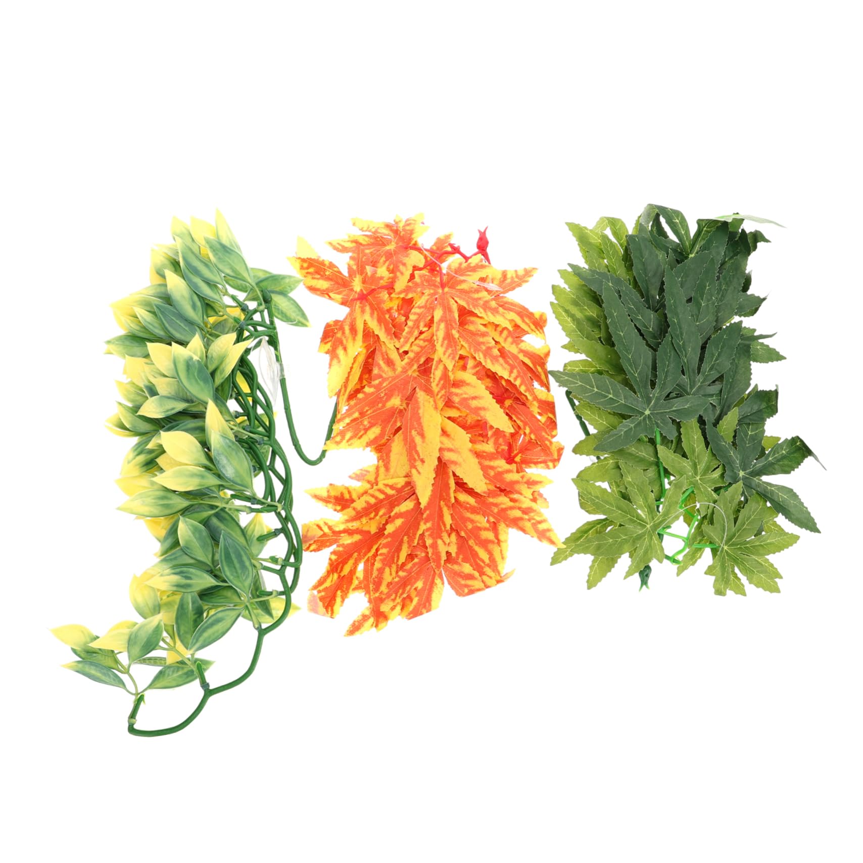KESYOO 3Pcs Artificial Vine Plants for Gecko Climbing Simulation Decor for Pet Landscape for Reptile Enclosure and Terrarium Setup Natural Look and Bendable
