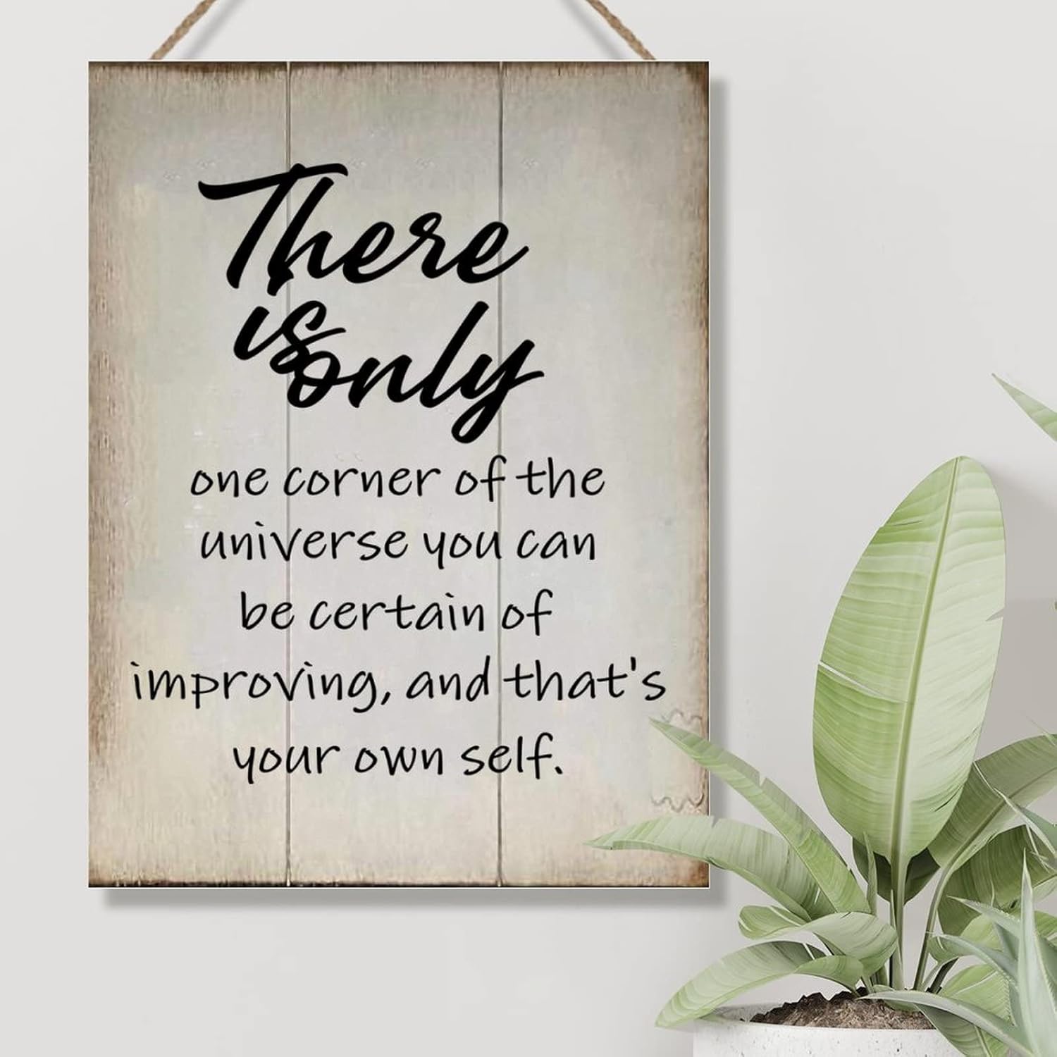 Rustic Wood Wall Sign There is Only One Corner of The Universe Wood Sign Vintage Farmhouse Wall Hanging Sign Art Decor Plaque with Quotes for Home 18x24in Birthday Gift to Mom