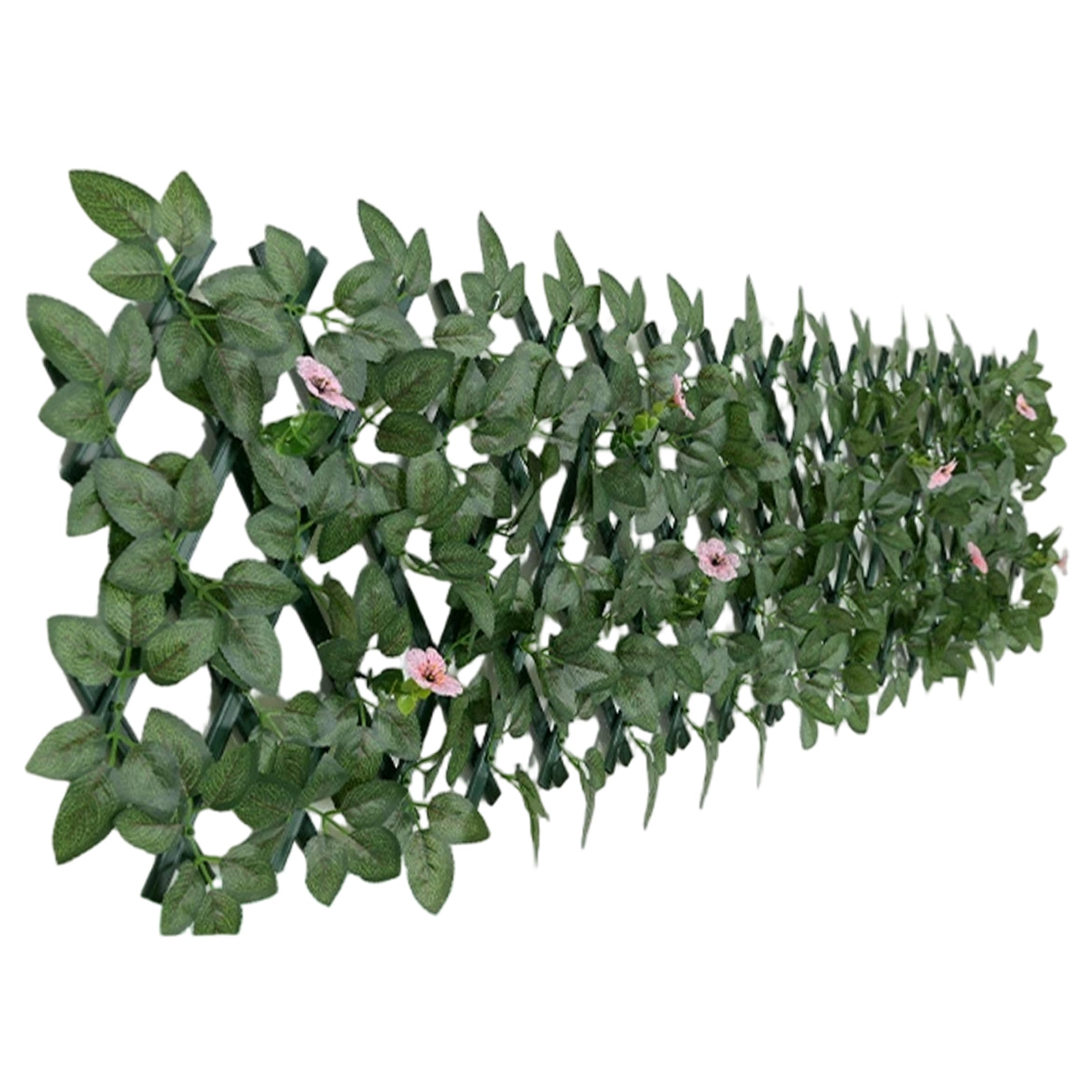 Treillis extensible fleuri pour décorer le patio et créer un coin d'ombre sur la terrasse