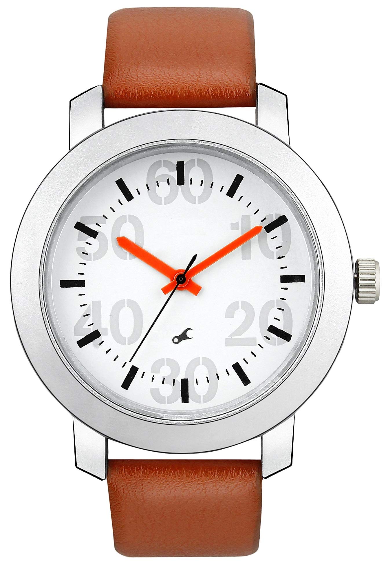 Giomex Analogue Mens Watch (White Dial Brown Colored Strap) (B0825MV789) Amazon Price History, Amazon Price Tracker