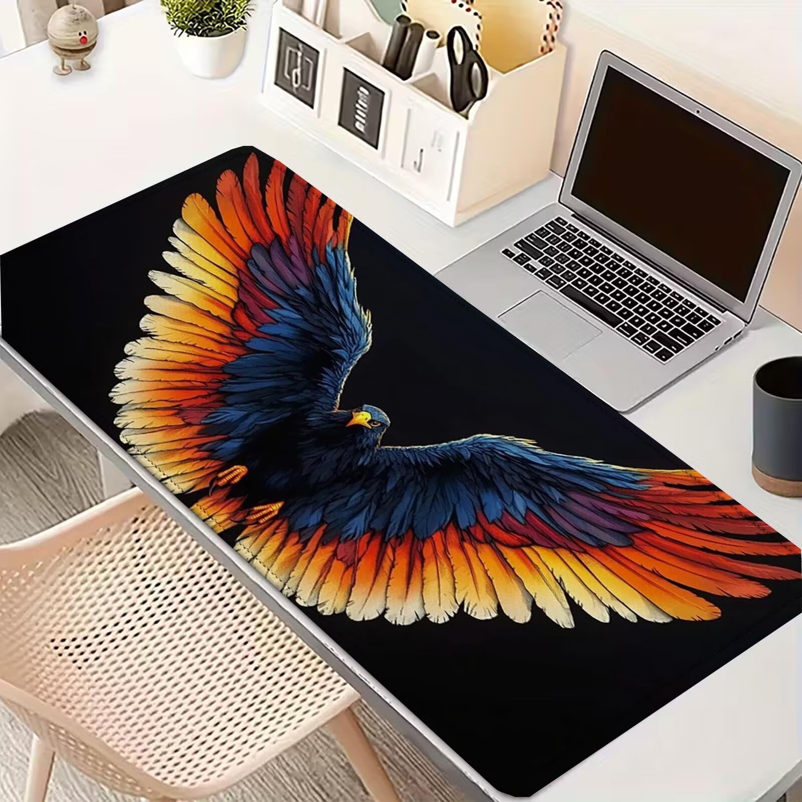 Tappetino Mouse 900x450mm | Superficie Ultra-Liscia | nero 0-z296