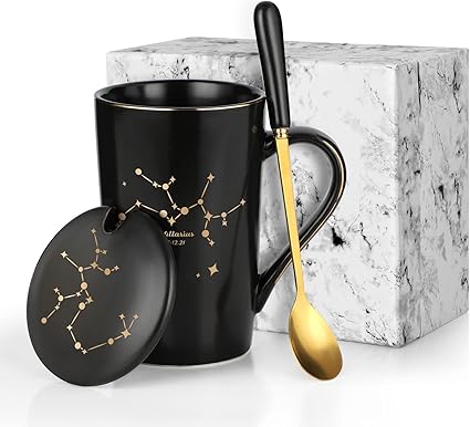 Amazon Co Jp Livole 射手座 コーヒーカップ プレゼント マグカップ 誕生日プレゼント 彼女 妻 姉 友人 ギフト おしゃれ 星座 母親父親 男性女性 贈答 プレゼント 人気誕生日プレゼント バレンタインプレゼント 夫婦 カップル 結婚記念日 贈り物 黒 400ml ホーム キッチン