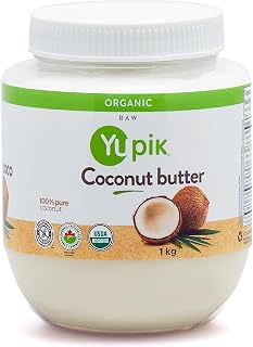 Yupik Organic Coconut Butter, Non-GMO, Vegan, Gluten-Free 1 Kg