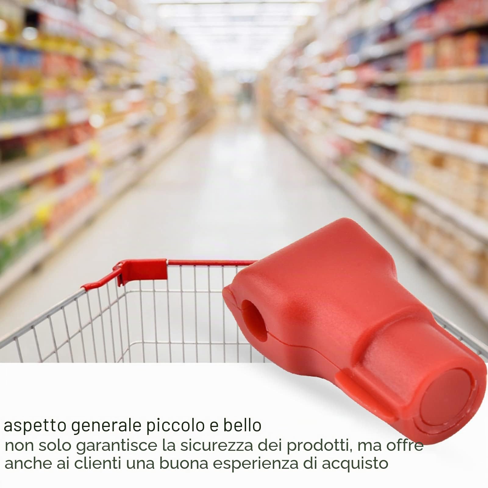 100 PCS Telefono Antifurto Gancio Blocco Merci Blocco Pegboard Gancio Blocco Prodotto Blocco antifurto Rosso per la casa Negozio al dettaglio (Apertura 7MM)