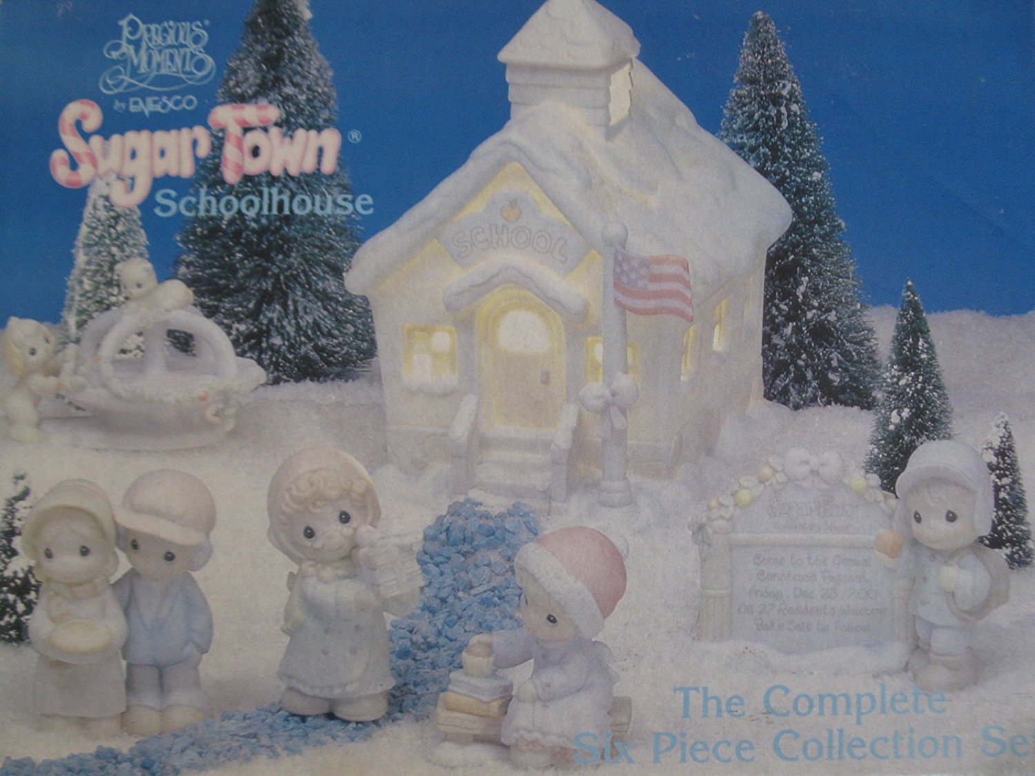 Amazon.com: Precious Moments School House Set of 6 Sugar Town