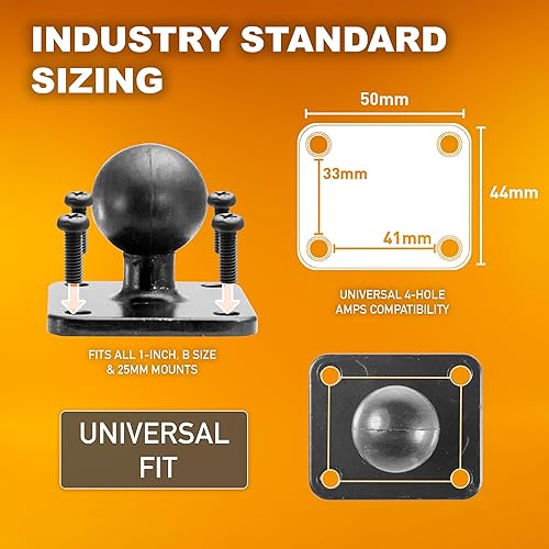 Miniatura 8 de iBolt TabDock LockPro 0.984 in (1 pulgada) Bizmount - Soporte de base de taladro industrial resistente con bloqueo de metal para todas las tabletas