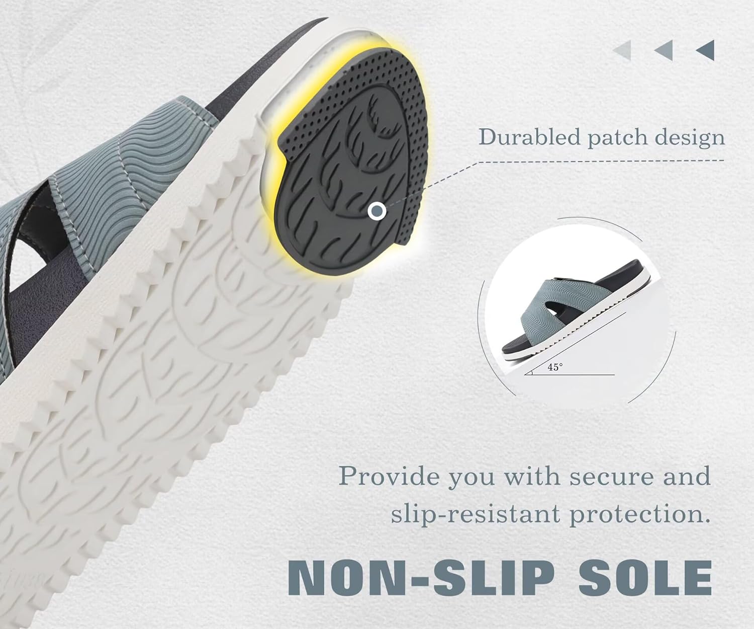 KuaiLu Womens Dressy Orthopedic Sandals Lightweight Cushion Foam Slides Sport Recovery Walking Slippers with Plantar Fasciitis Arch Support - Image 8