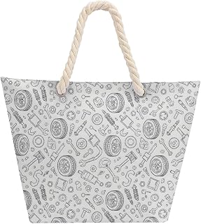 Casino Golf Tote Bag Beach Bags | Reusable Tote bags Beach Bags with Zipper Fashion Shoulder Bag for Beach Gym Travel