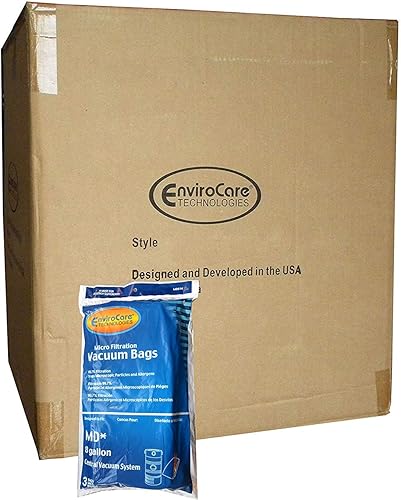 Miniatura 8 de EnviroCare Bolsas de polvo de repuesto para aspiradora de microfiltración diseñadas para adaptarse a las aspiradoras centrales de 8 galones