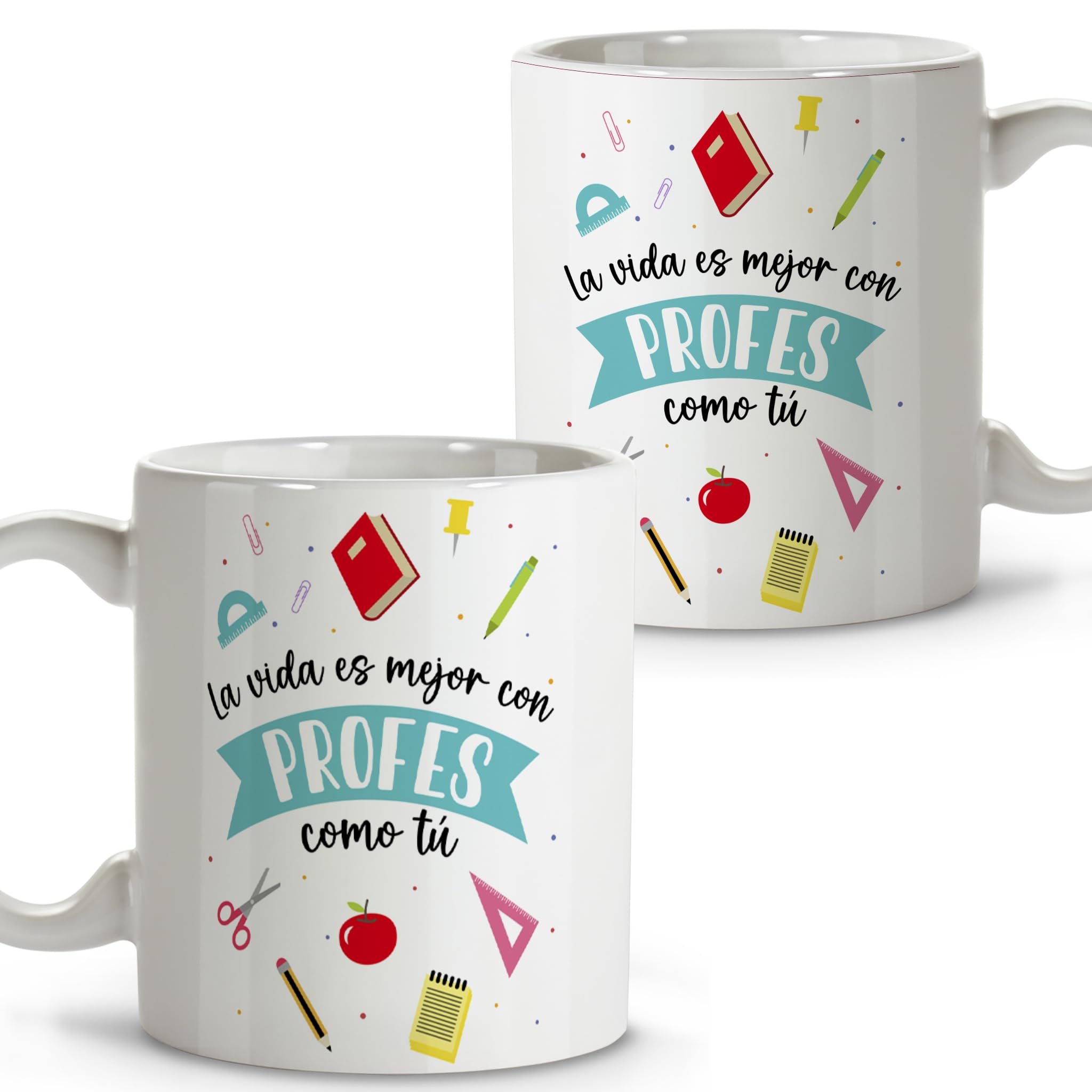 LolaPix Teacher gift - Original mugs to give as a gift - gifts for teachers - personalised mugs - ceramic mug 330 ml - Image 3