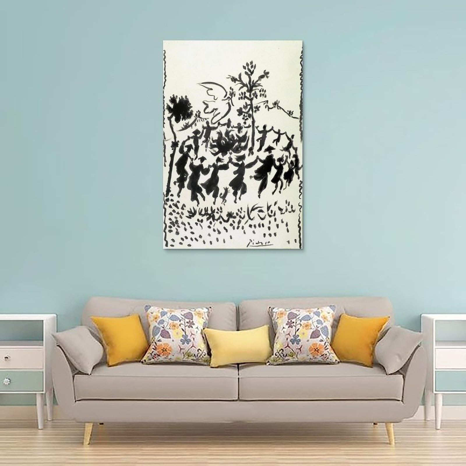 Amazon｜Pablo Picassoパブロ・ピカソ画家の作品（平和万歳）刷された 