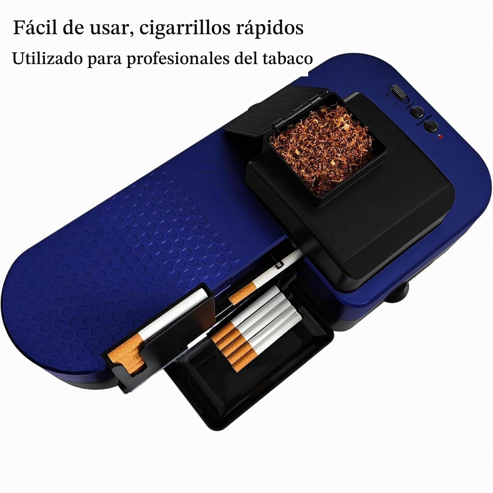 Maquina Electrica para Liar Tabaco Entubadora de Cigarros Portatil,MáQuina AutomáTica para Liar Cigarrillos,Entubadora AutomáTica de Cigarrillos,10 Cigarrillos/Vez,TuberíA de 8 mm,para Fumadores