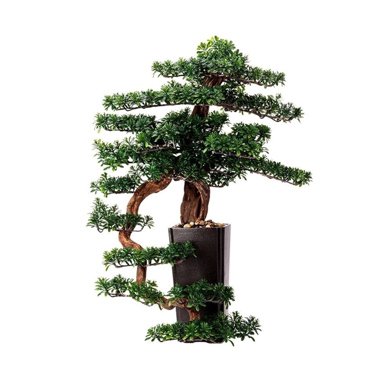 GLJTUO Artificial Trees Realistic Fake Plant Decoration, Potted Artificial House Plants, for Desktop Display Simulated Pine