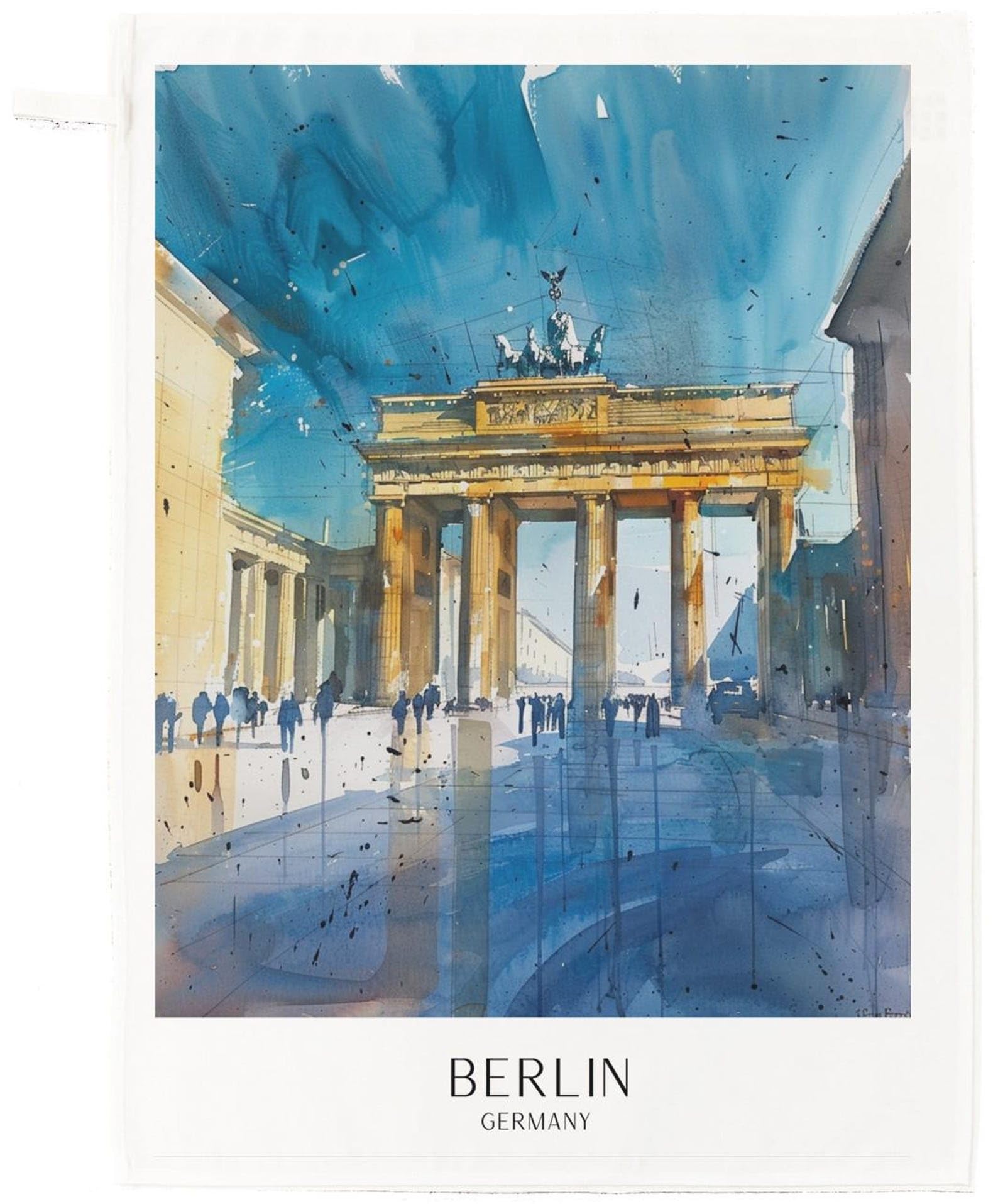 Berlin Germany Cotton Tea Towel – Brandenburg Gate