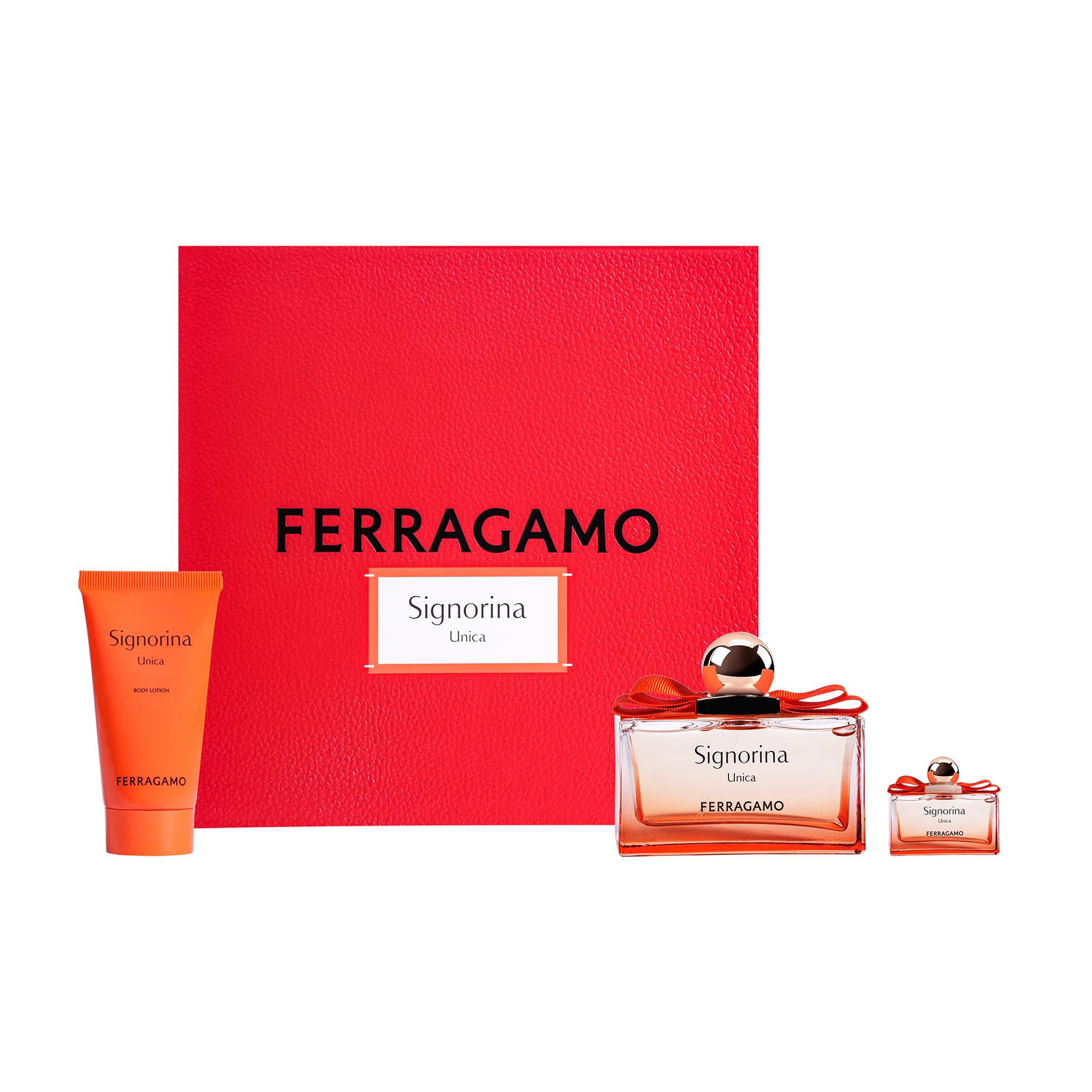 Ferragamo Signorina Unica Set for Women (Eau de Parfum 100ml + 5ml + Body Lotion 50ml)-picture-10