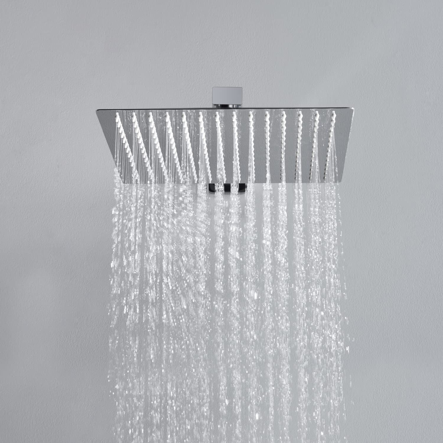 Joho Chrom. Easy Care Shower Head Stainless Steel Chrome Square (25 X 25 Cm Corner)
