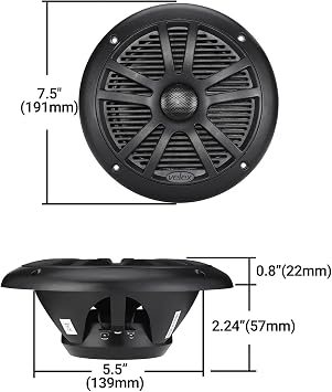 velex Marine Bluetooth Amplifier Speaker Package...