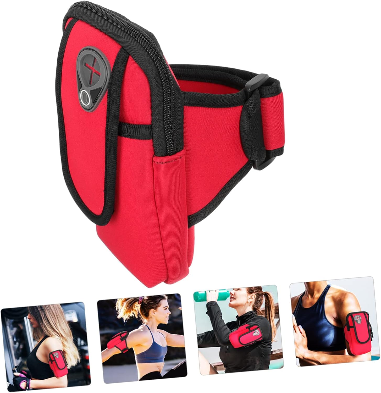 DOITOOL 3pcs Sports Armband Bag for Running Elastic Cellphone Sleeve Fits Phones Secure Storage for Biking Jogging and Gym Workouts and Design
