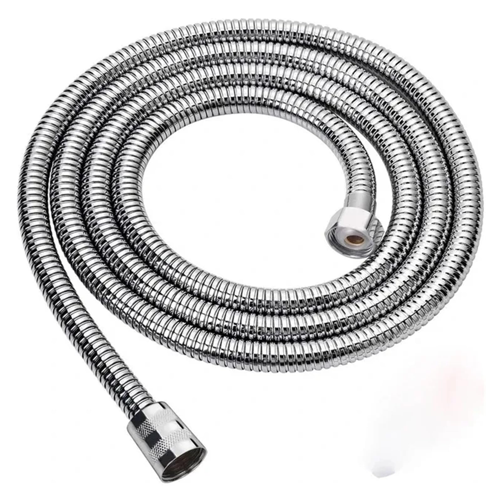 Manguera de ducha flexible de acero inoxidable de 1,5 m, ajuste universal G1/2, tubo de extracción de agua antioxidante para cabezales de ducha, tubo de fontanería para uso en el baño (plata)