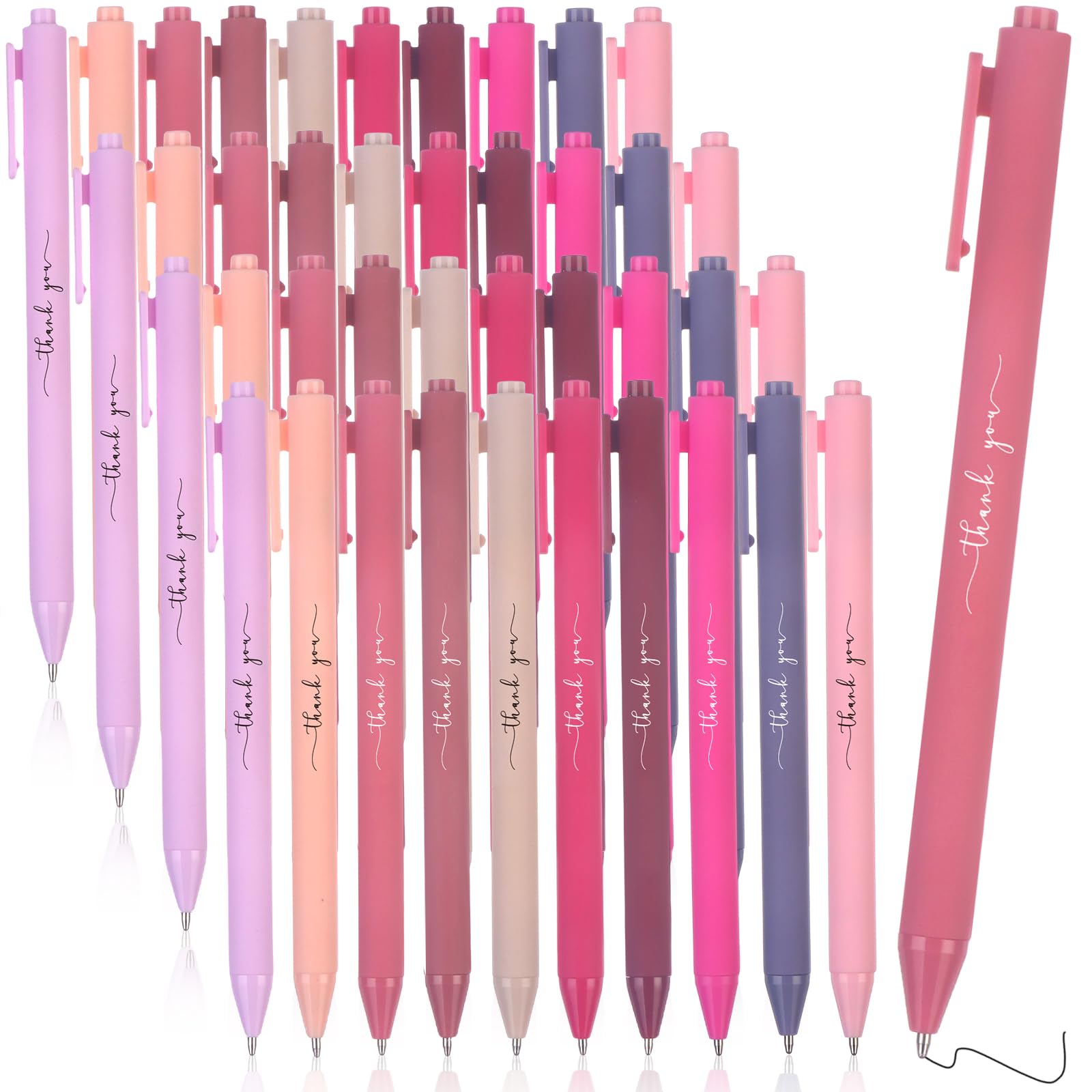 Vergissmeinnicht 50 Pcs Quotes Inspirational Ballpoint Pen Colorful Bulk Motivational Pen Novelty Retractable Stylus Writing Pens Encouraging Black Gel Ink Pens for School Office Supplies — image 1
