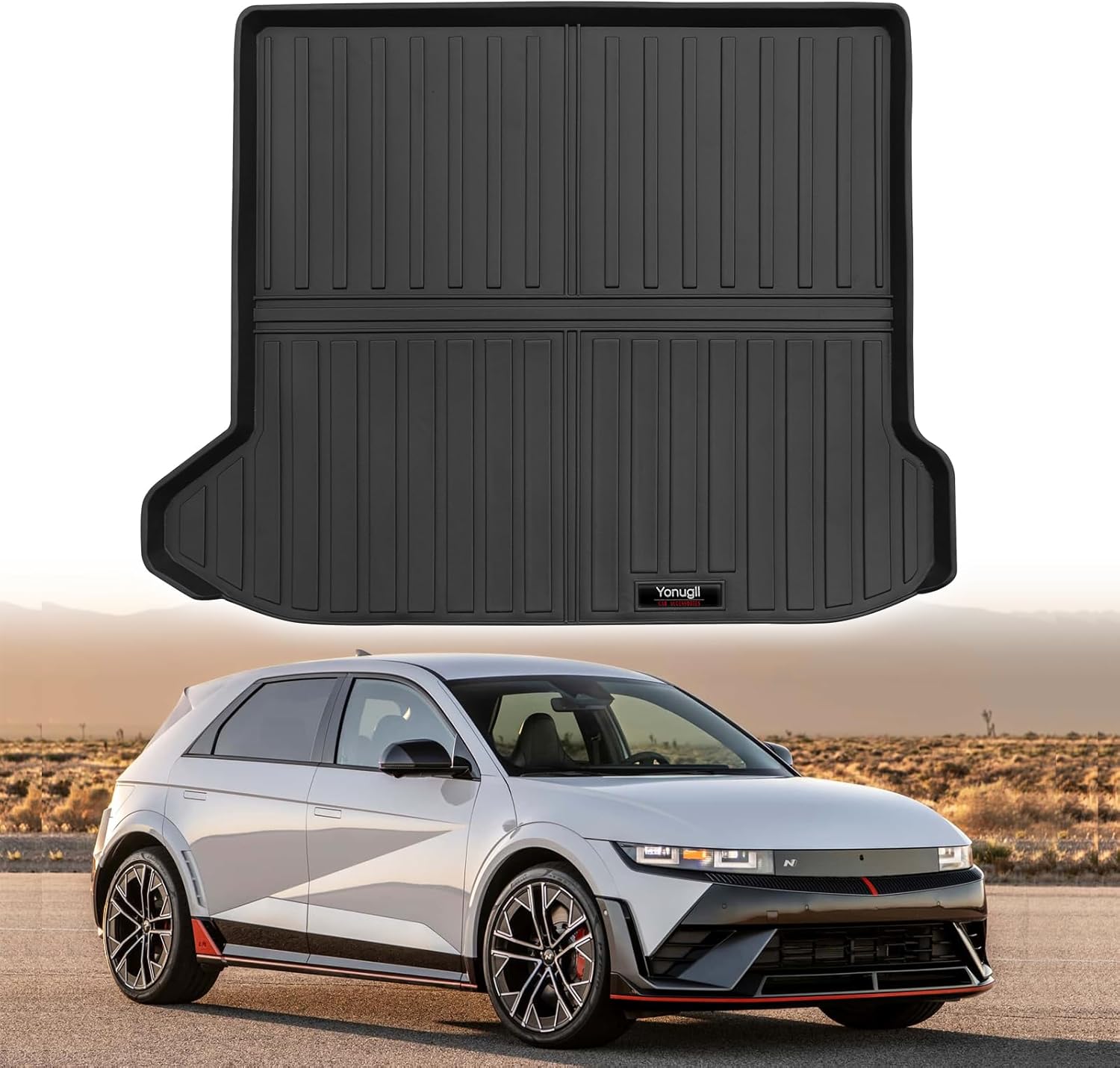 Custom for 2022-2025 Hyundai IONIQ 5 & IONIQ 5 N Cargo Mats Trunk Liner All Weather TPE Protection Mat Accessories (for 2022-2025 Hyundai IONIQ 5/N)