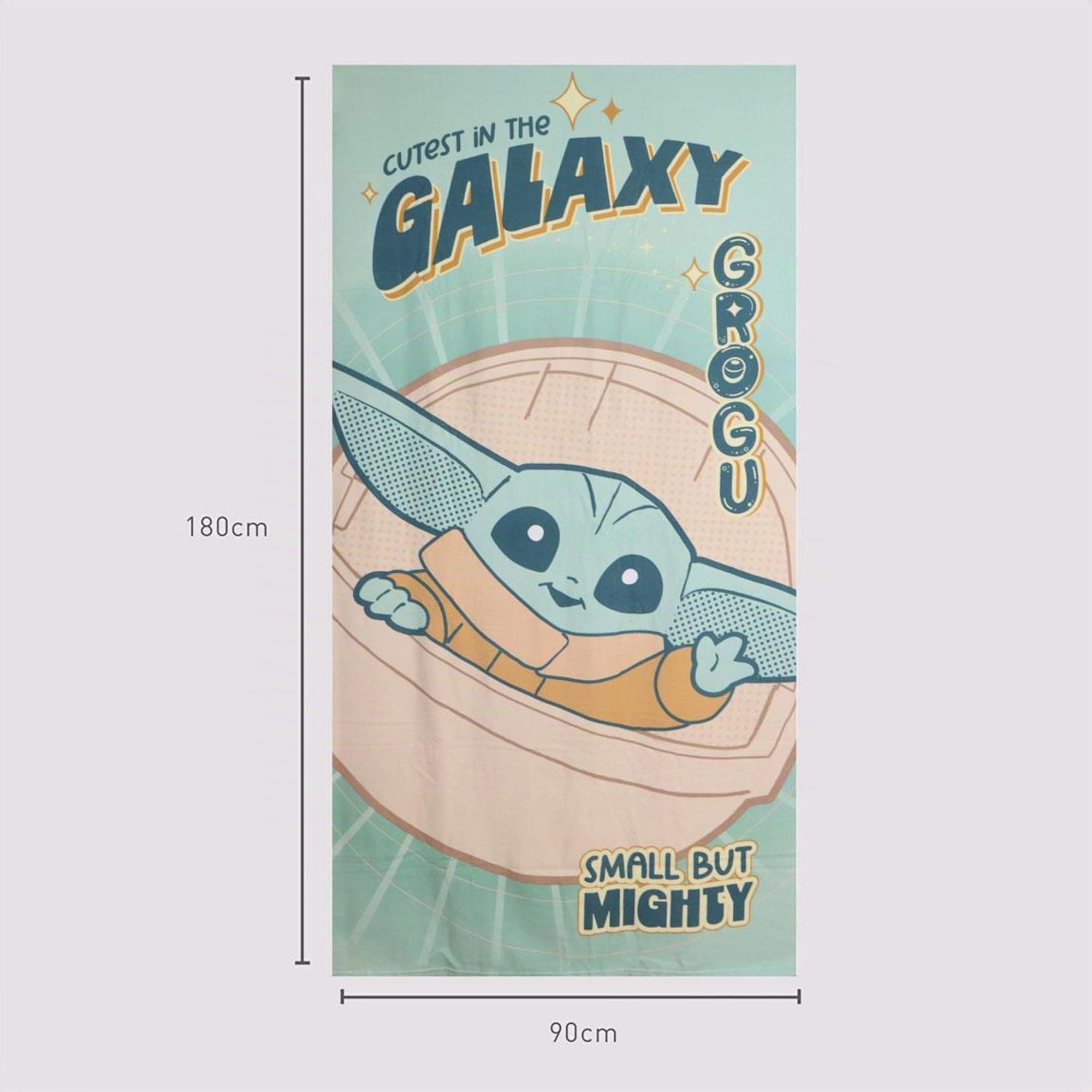 CERDÁ LIFE'S LITTLE MOMENTS Toalla Microfibra niños The Mandalorian para baño y Playa – Toalla Microfibra niños con diseño Infantil y Uso Diario