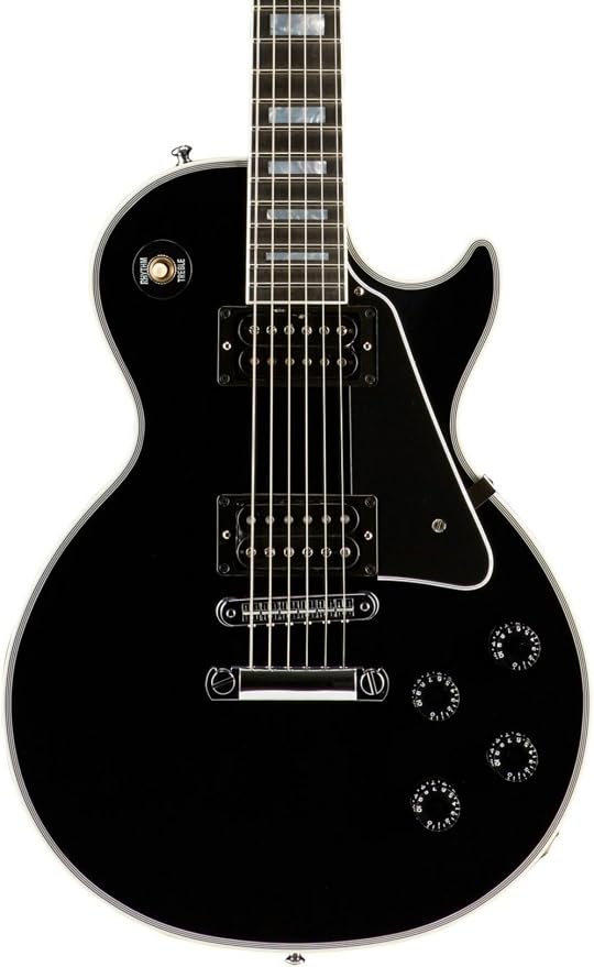 Amazon.com: Custom Shop lpc-ebch1 Gibson Les Paul Custom Guitarra  eléctrica, ébano, cromado hardware : Instrumentos Musicales