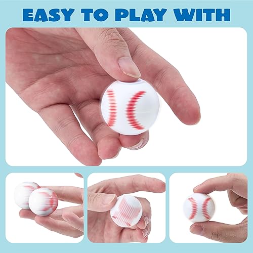 Miniatura 2 de JOYIN Paquete de 36 juguetes giratorios para ansiedad de béisbol, regalos de fiesta de béisbol para niños, juguetes a granel, bolsas de regalos para