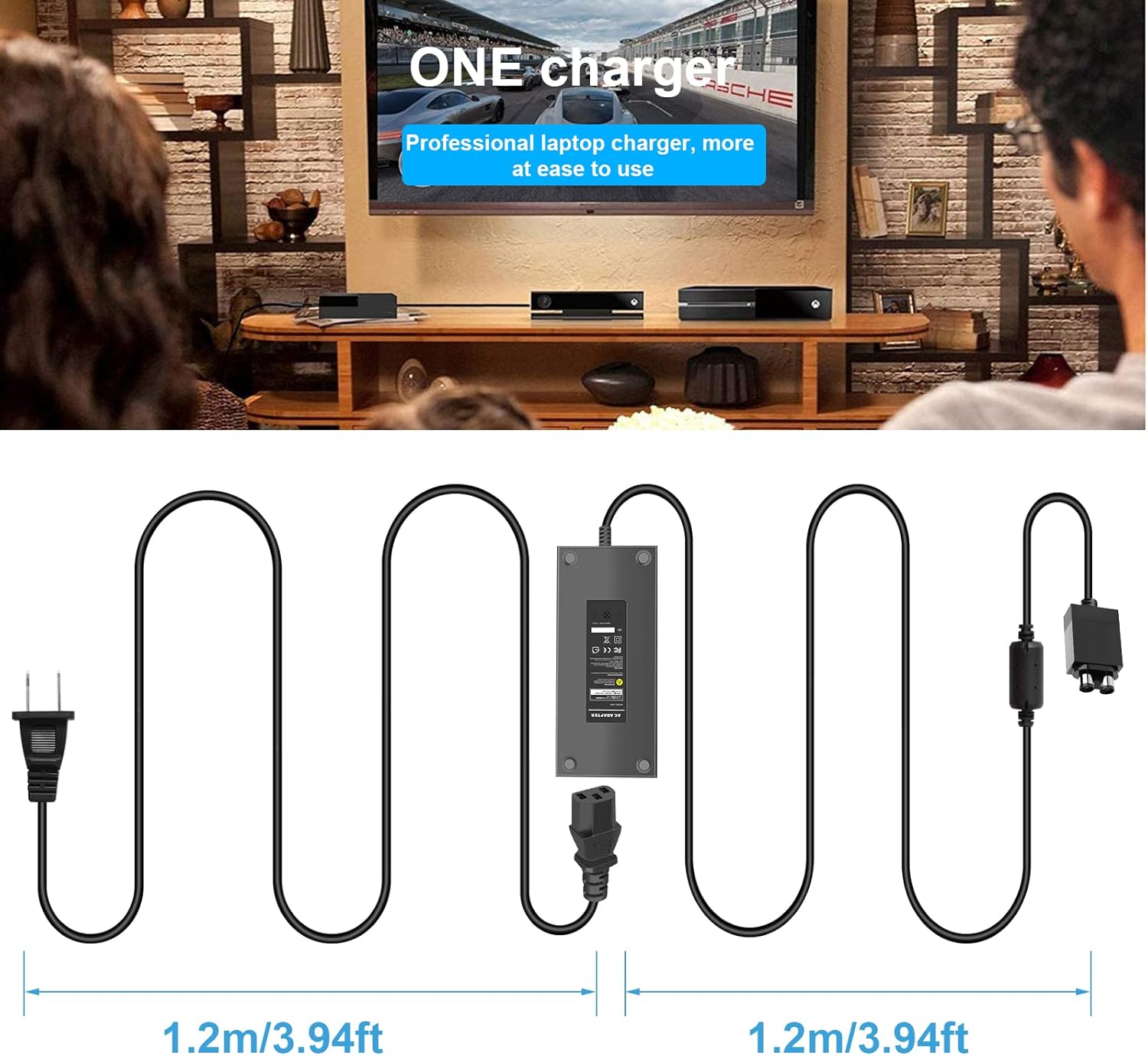 Upgraded Power Supply Brick for Microsoft Xbox One Power Supply, with AC Adapter Charger Cord Replace 200W 7 714GPgrjPvL. AC SL1500