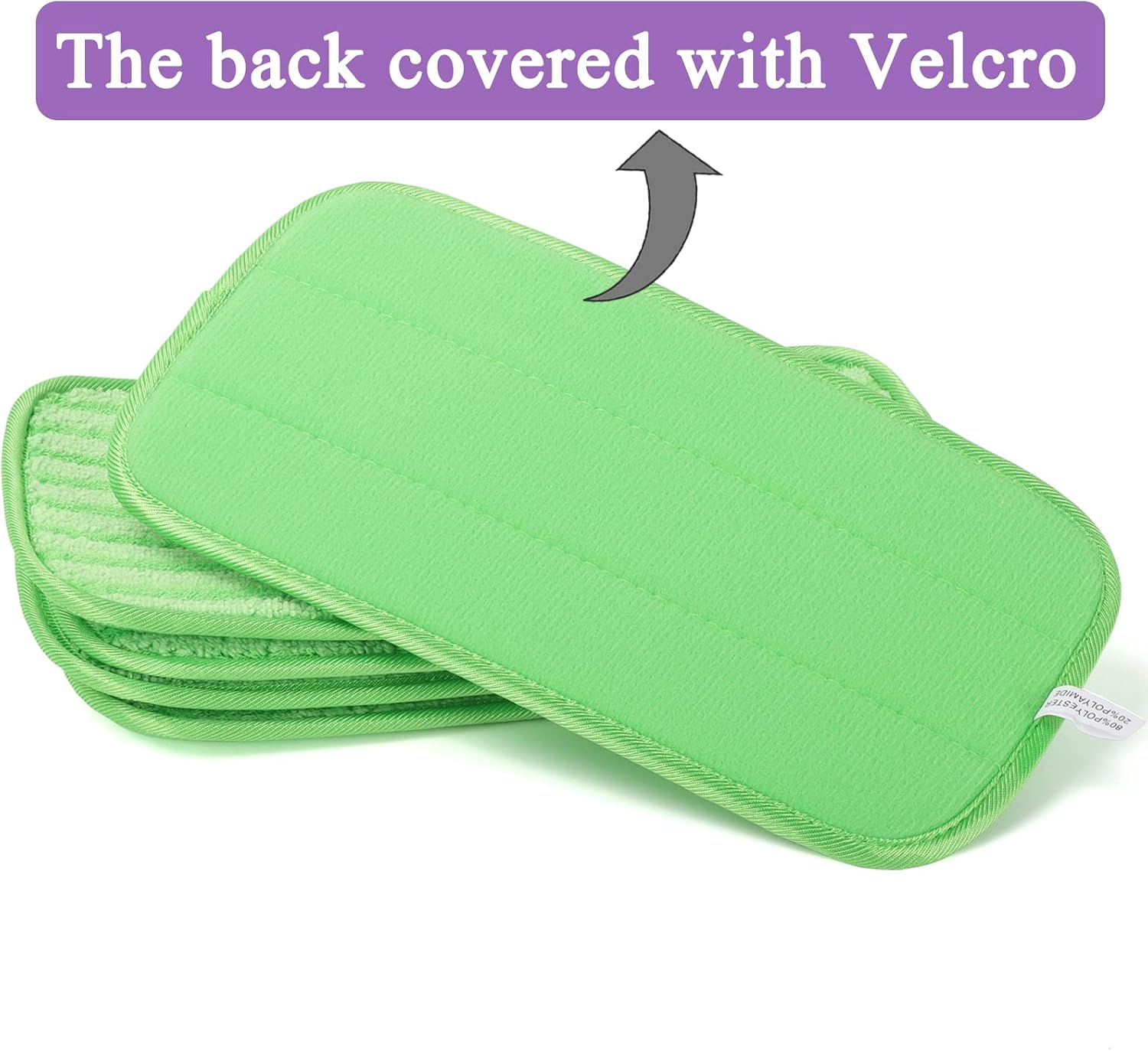 3 Pack Reusable Mop Pads Refill - Washable Heavy Duty Microfiber Replacement Mopping Cloths - Compatible with Swiffer Wet Jet