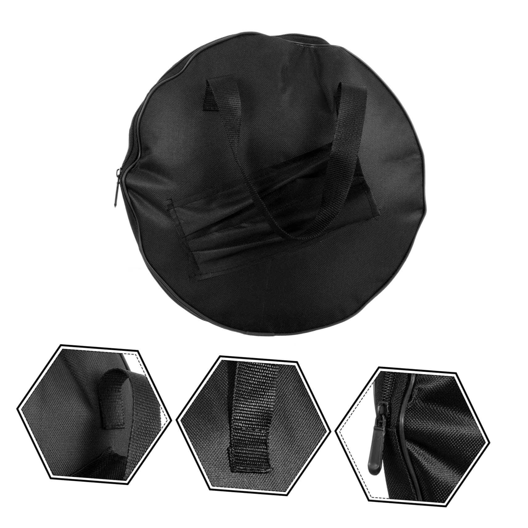 GALPADA Silent Drum Pad Bag Capacity Oxford Cloth Drum Storage Bag Carrying Case for Drum Pad Convenient Percussion Instrument Holder with Handle