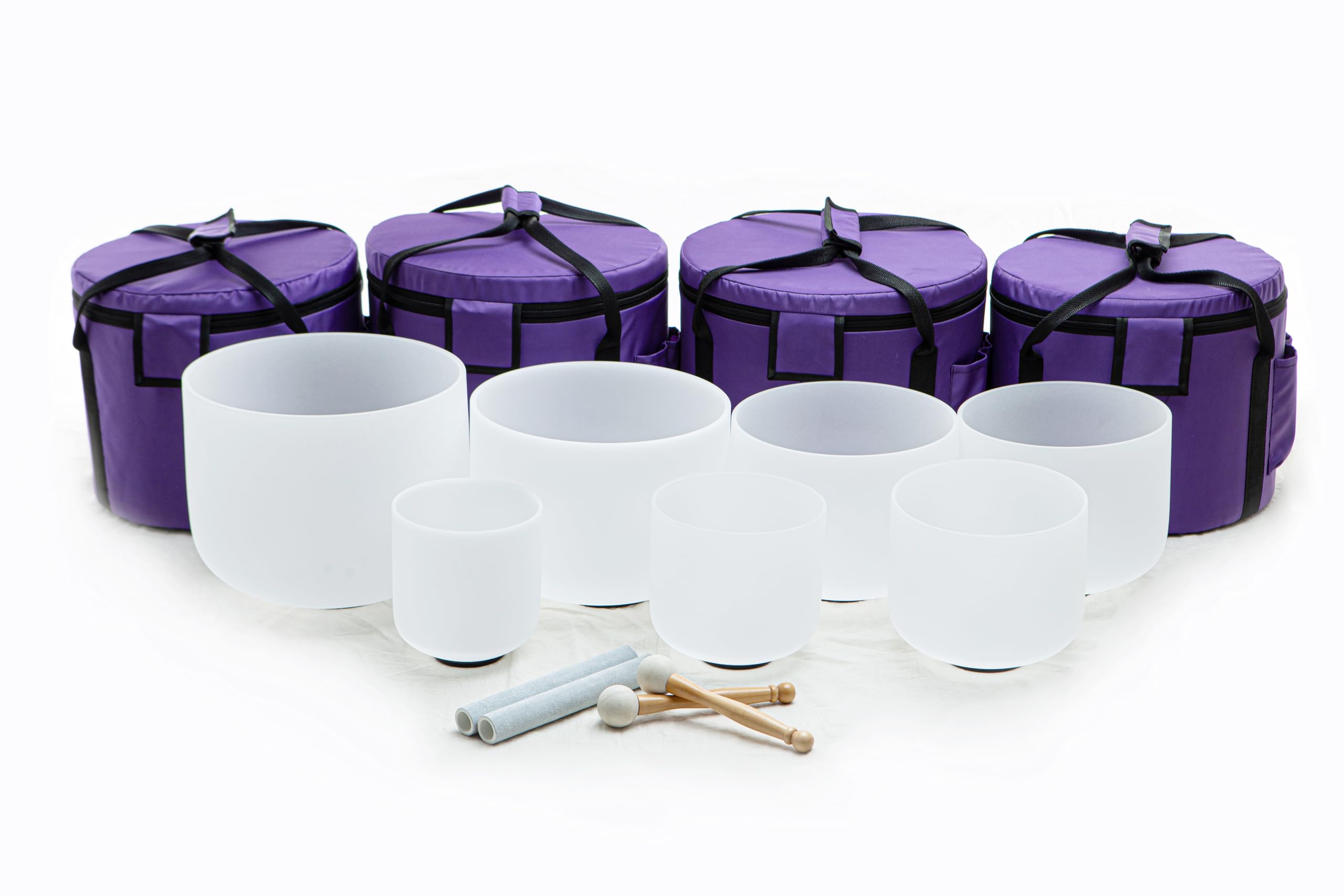 Amazon.com: Leize Crystal Singing Bowl with Carrying Case, White