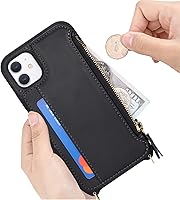 Vista 103 de Cavor for iPhone 11 Wallet Case with Card Slots Holder,Premium PU Leather Kickstand Feature Case [Wrist Strap] Double Magnetic Clasp Shockproof Flip