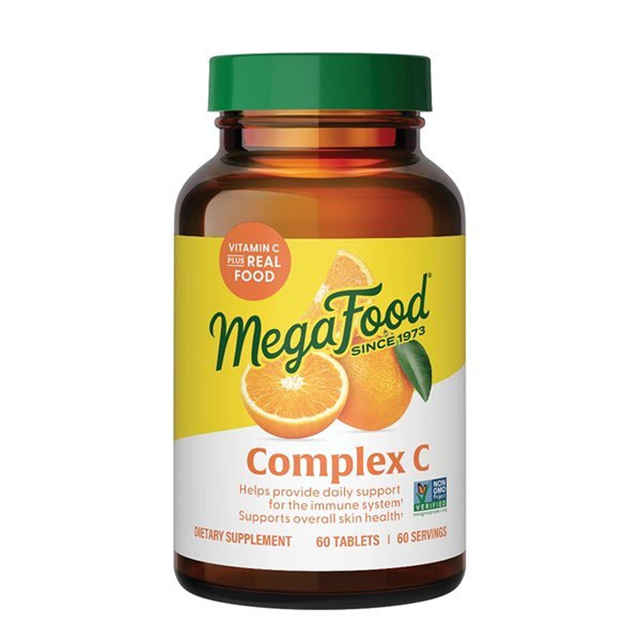 MegaFood Complex C, Vitamin C Immune Support Supplement, 60 Tablets 60 Count (Pack of 1)