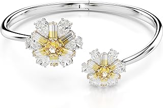 Swarovski Idyllia Bangle, Flower, Yellow, Rhodium Plated Price In India