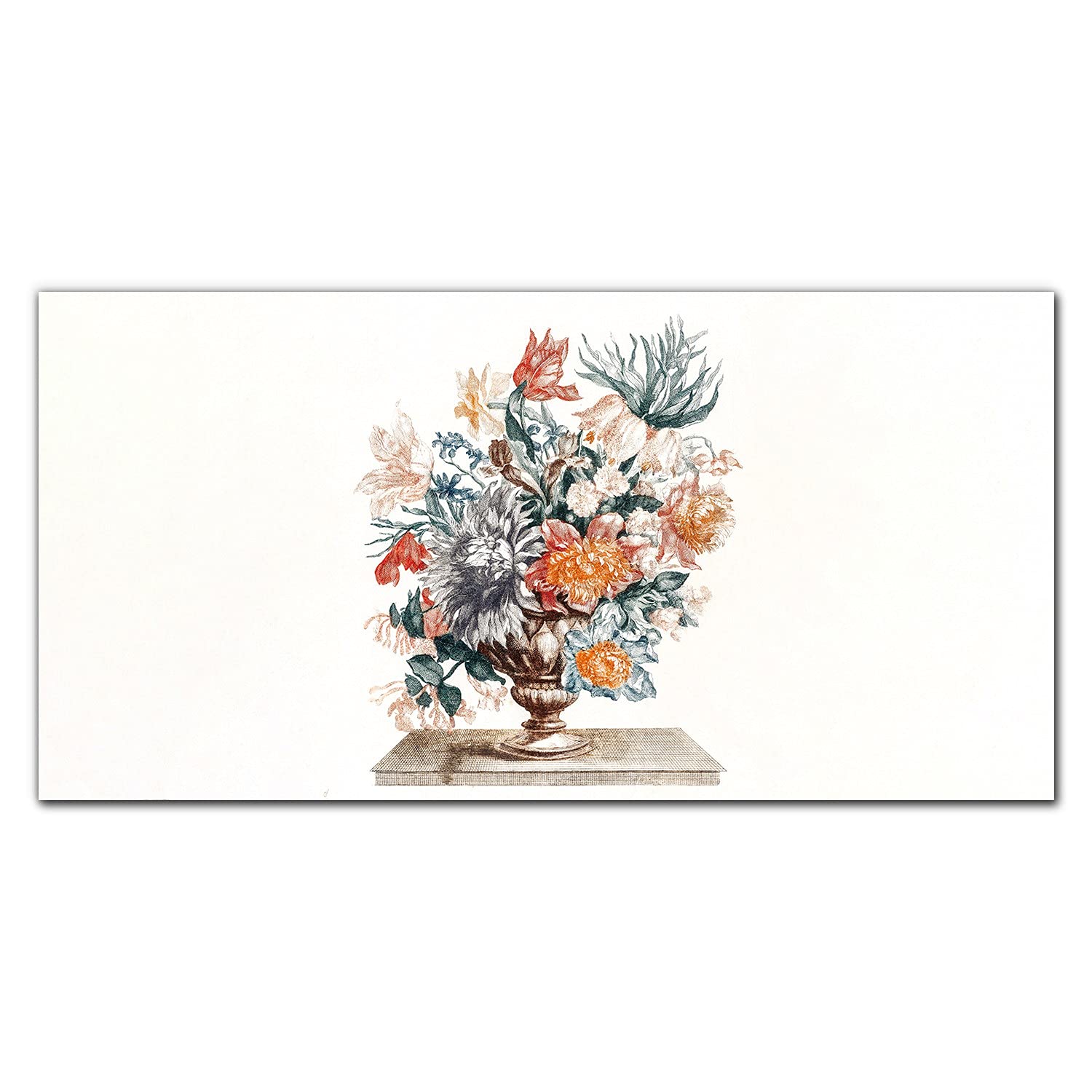 Décoration murale verre acrylique 100x50cm tableau végétal impression fleur - 8