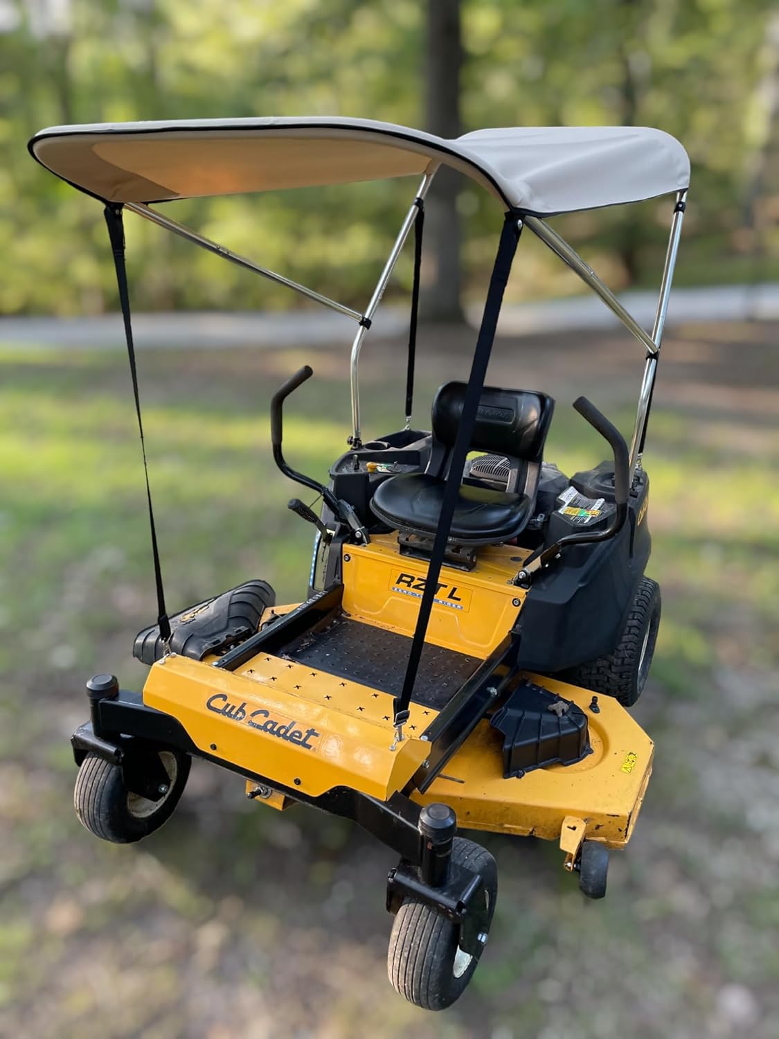 Sun Pro Series Lab Certified UPF 50+ Quick Release Extra Large Sun Shade Canopy for Zero Turn Lawn Mower - Fits John Deere, Kubota, Cub Cadet, Troy-Bilt & Others- Reduce Heat & Glare with This Canopy