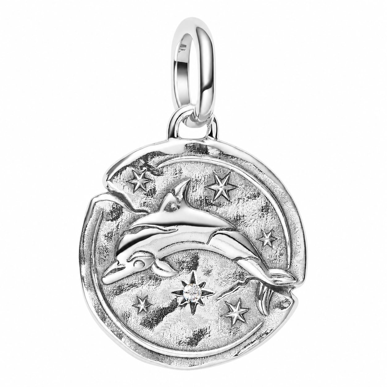 PANDORA Dolphin Medallion 794807C01 Charm Anhänger