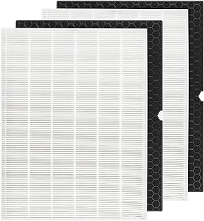 116130 Filter H Replacement Compatible with Winix 5500-2 Plasmawave Air Purifier and Winix AM80 Air Purifier - 2 HEPA and 2 Activated Carbon Filters Combo Pack