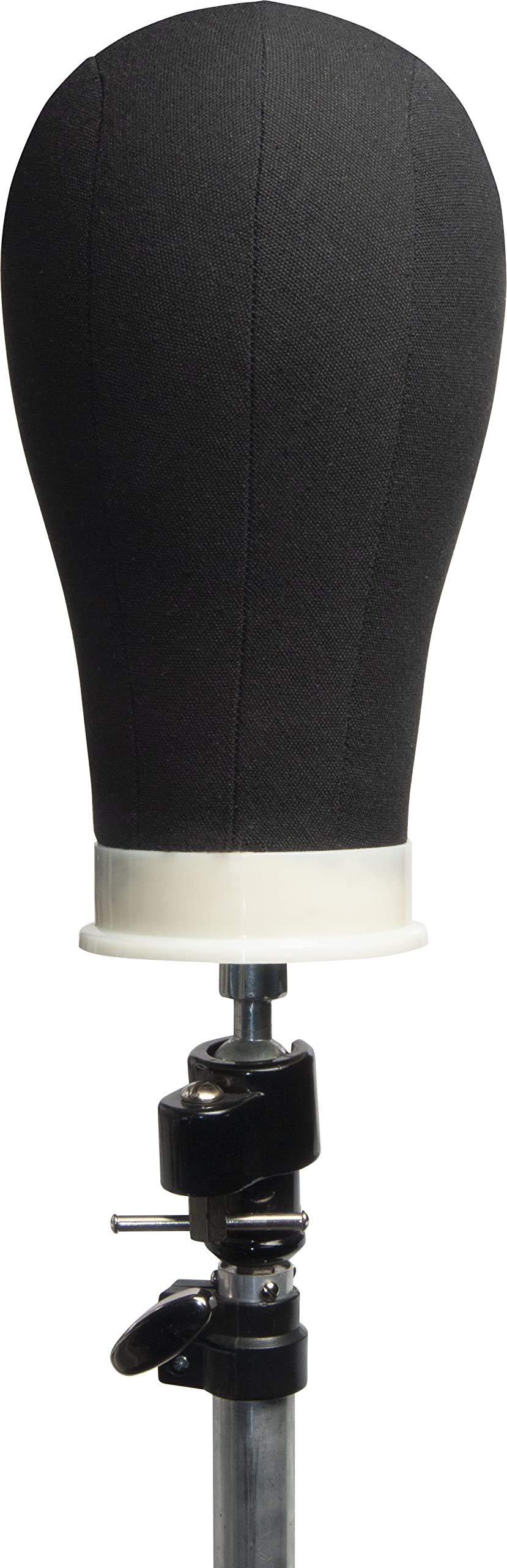 Tête de mannequin en toile noire Diane 55,9 cm idéale pour coiffer